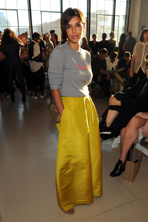 princess-deena-yellow-skirt-zero-maria-cornejo-spring-2016-show