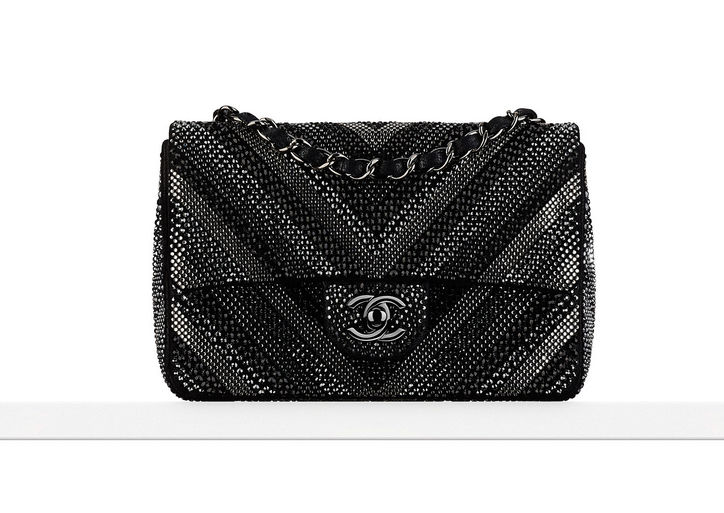 chanel-crystal-embellished-chevron-gray-black-bag-fall-2015-pre-collection