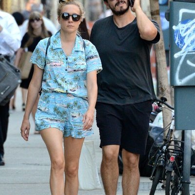 Chloe Sevigny and her fiance Rene Navarrette go shopping in SoHo, NYC