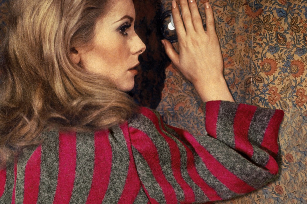 Catherine Deneuve in Belle De Jour, 1967.
Coat by Dries Van Noten, 2014.