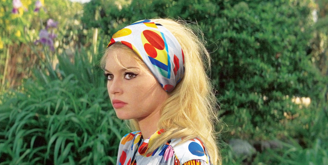 Brigitte Bardot in Contempt, 1963.  Scarf and top by Chanel, 2014.