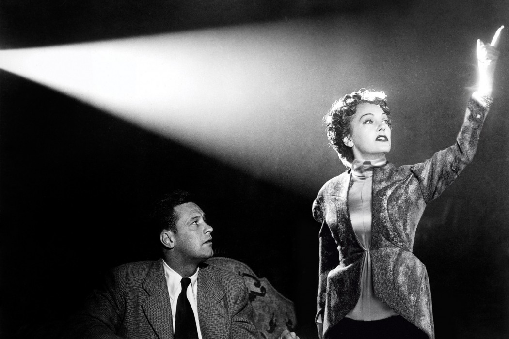Gloria Swanson in Sunset Boulevard, 1950. Jacket and bodysuit by Thom Browne, 2014.