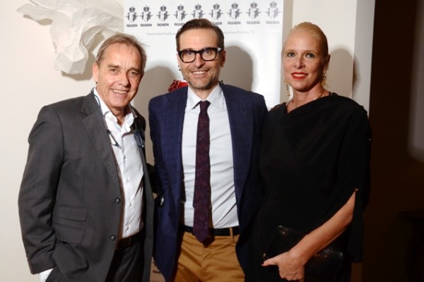 The Dutch General Consul David P.M. de Waal, President of Camera Buyer Italia Mario dell'Oglio e Christine Egger Head P.R. Amsterdam Fashion Tv